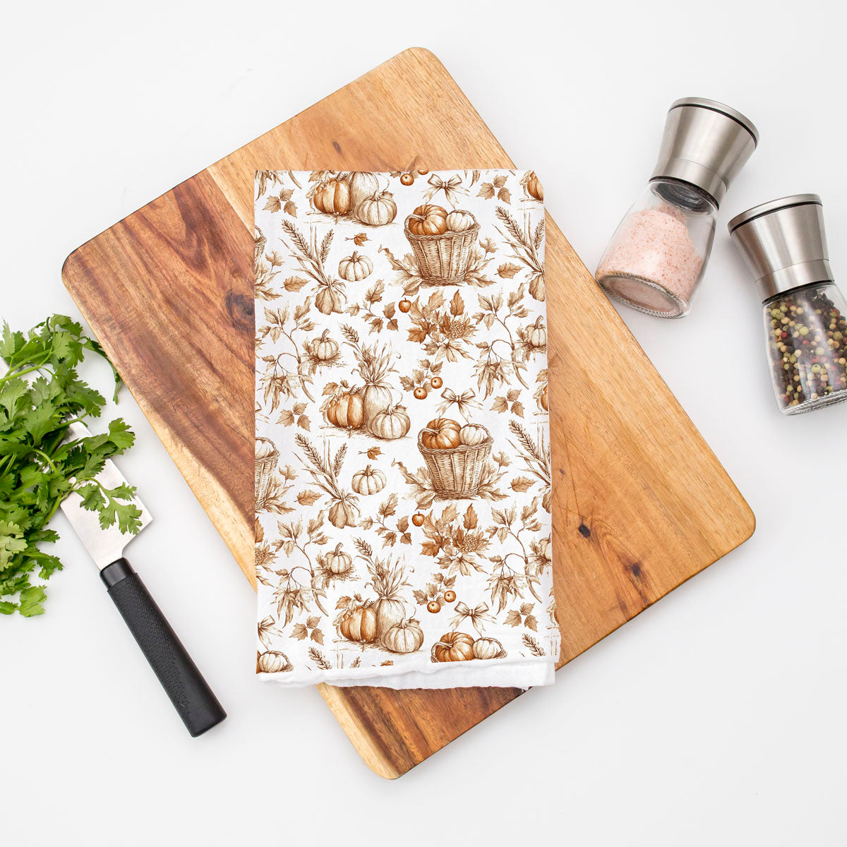 Classic Pumpkin Flour Sack Kitchen Towel