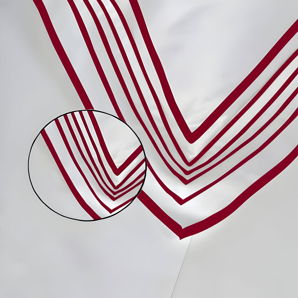 Smart Border 400TC Cotton Embroidery Sateen Solid Duvet Cover Set