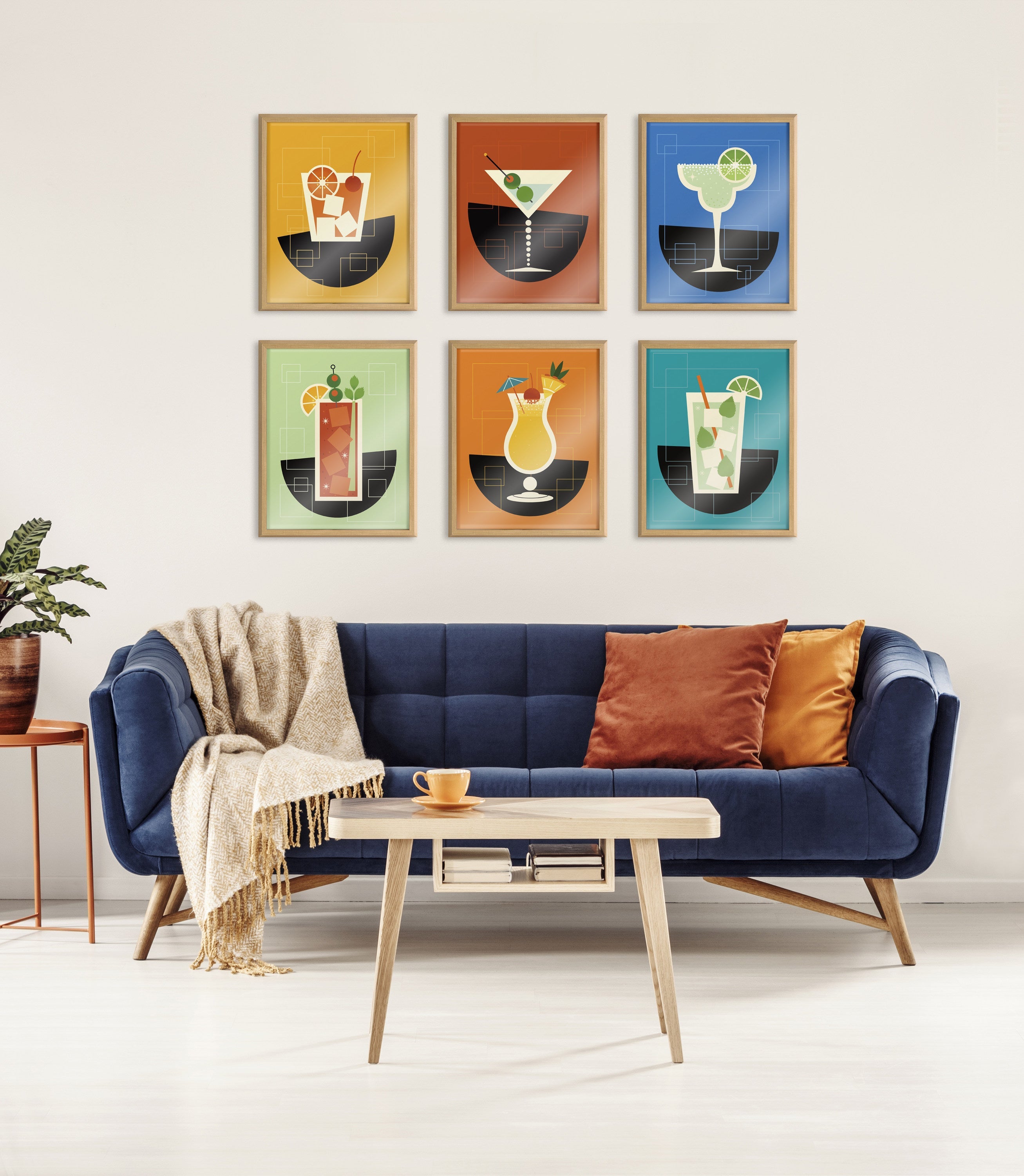 Blake Martini Framed Cocktail Art