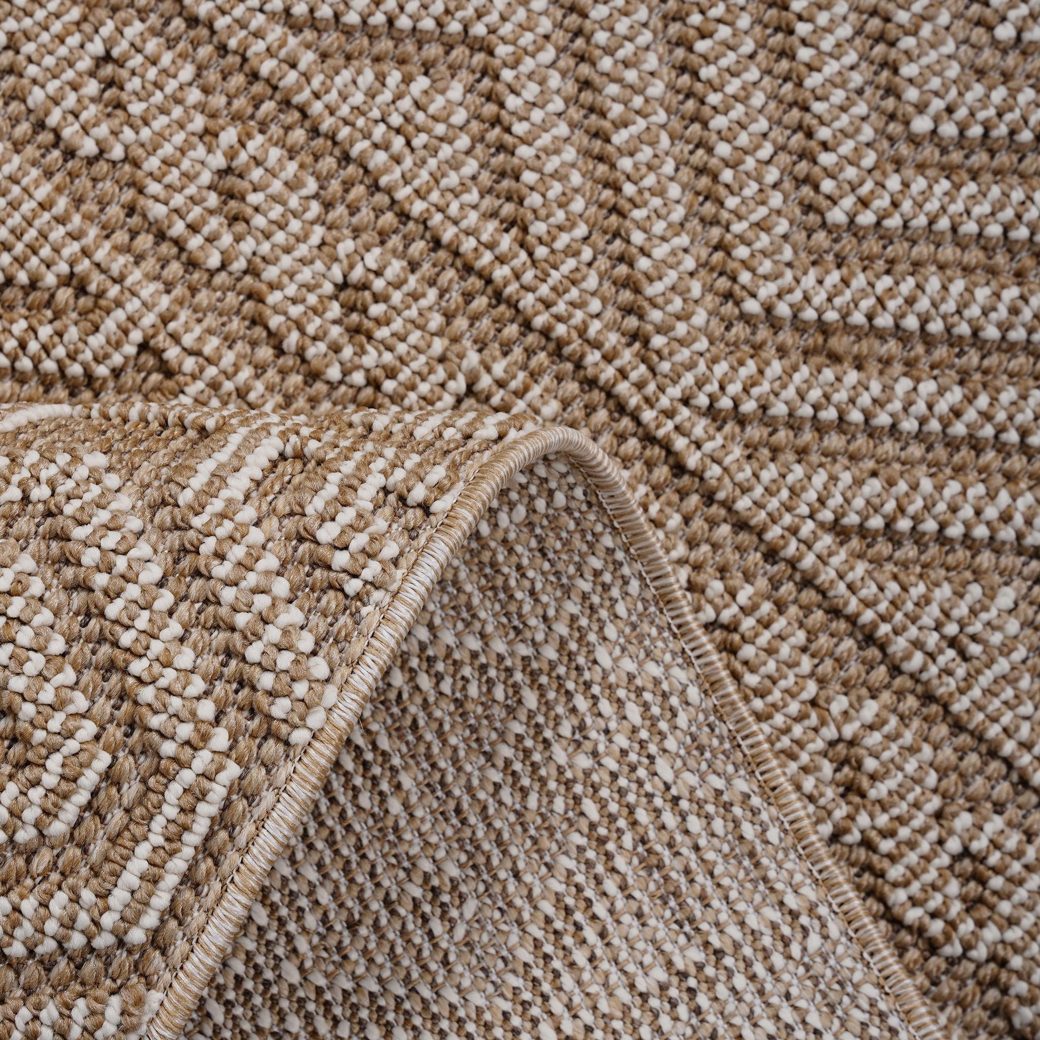 Guros 6' x 9' Geometric Indoor/Outdoor Area Rug - Mocha