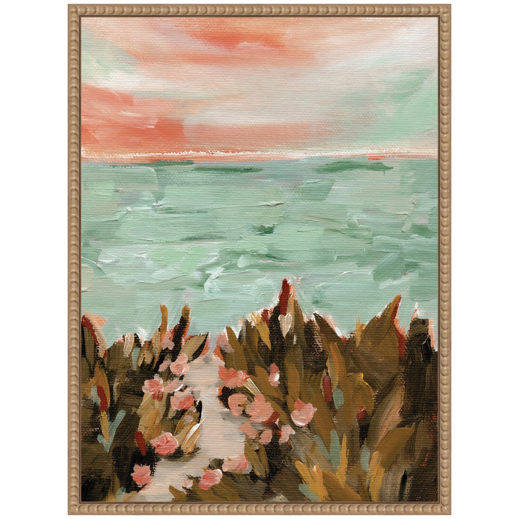Sylvie Landscape 02 Beach Framed Canvas by Annie Quigley