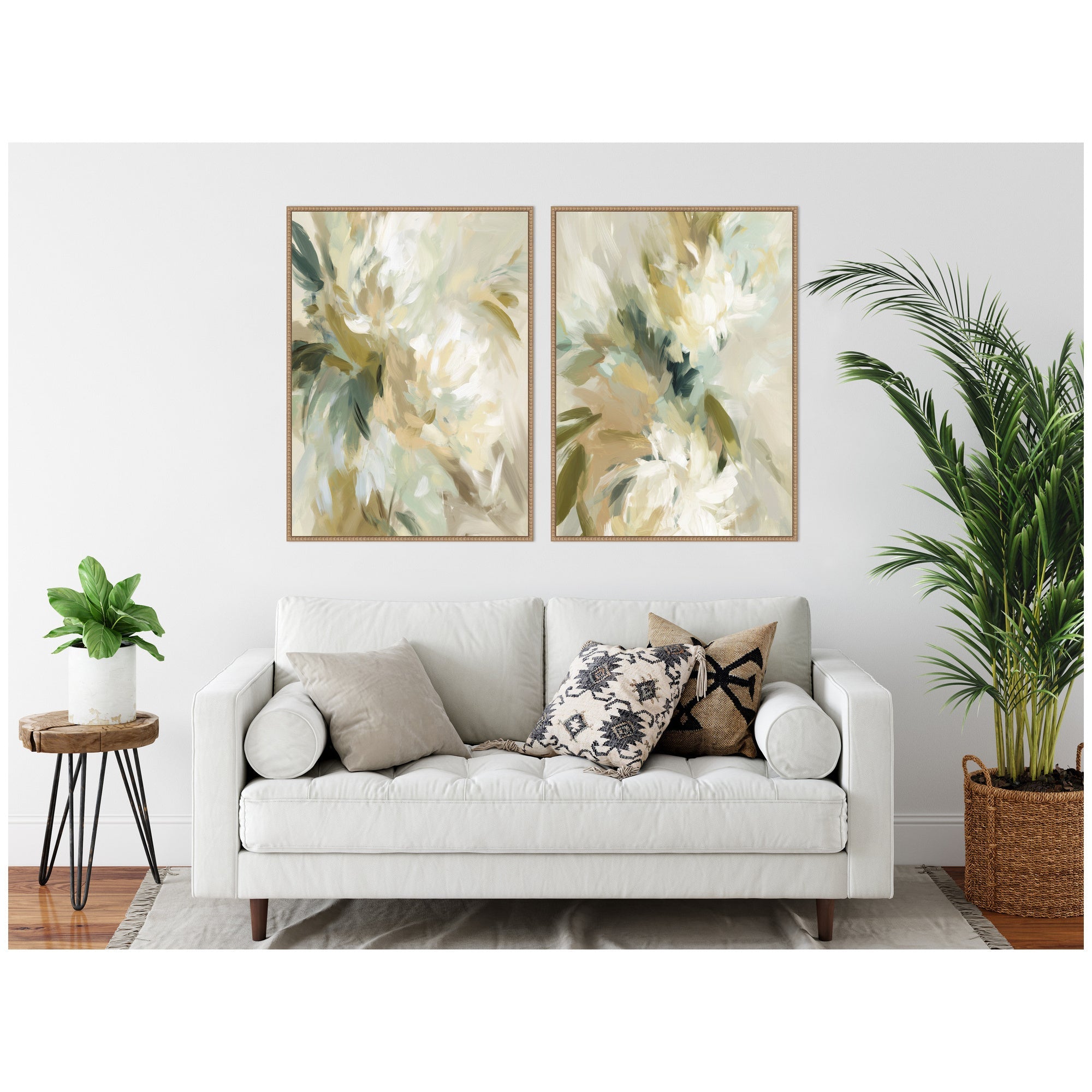 Garden No. 1 & No. 2 2 Piece Framed Canvas Wall Art Set by Amy Lighthall