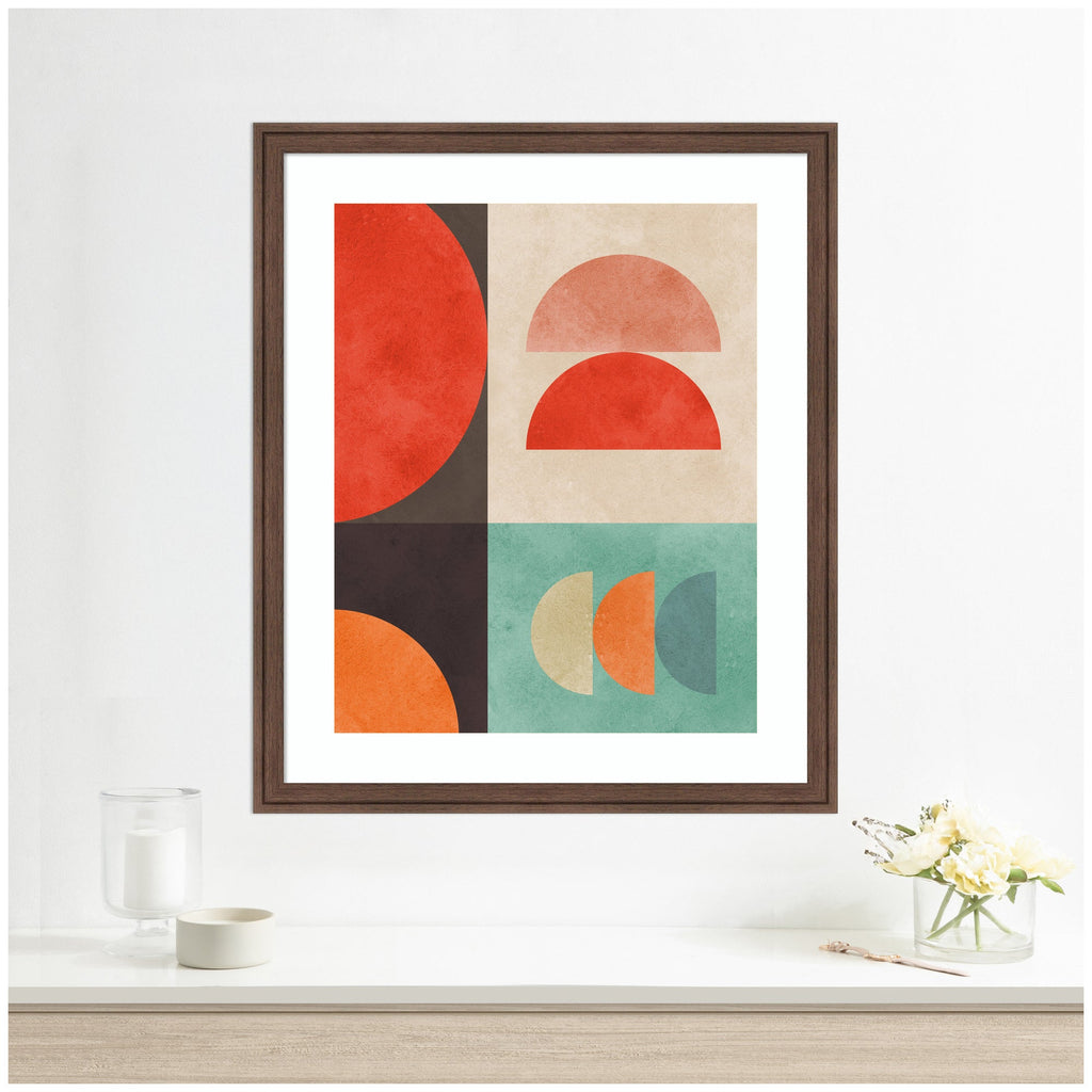 Circles in Harmony No. 11 by Vitor Costa Framed Wall Art Print