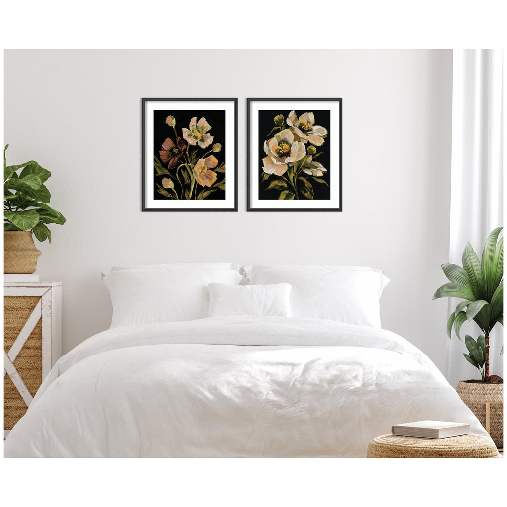 Moody Floral 5 & 8 2 Piece Framed Wall Art Print Set by Annie Quigley