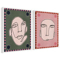 Sylvie Under the Sun 1 and 5 Framed Canvas Art Set by Shatha Al Dafai