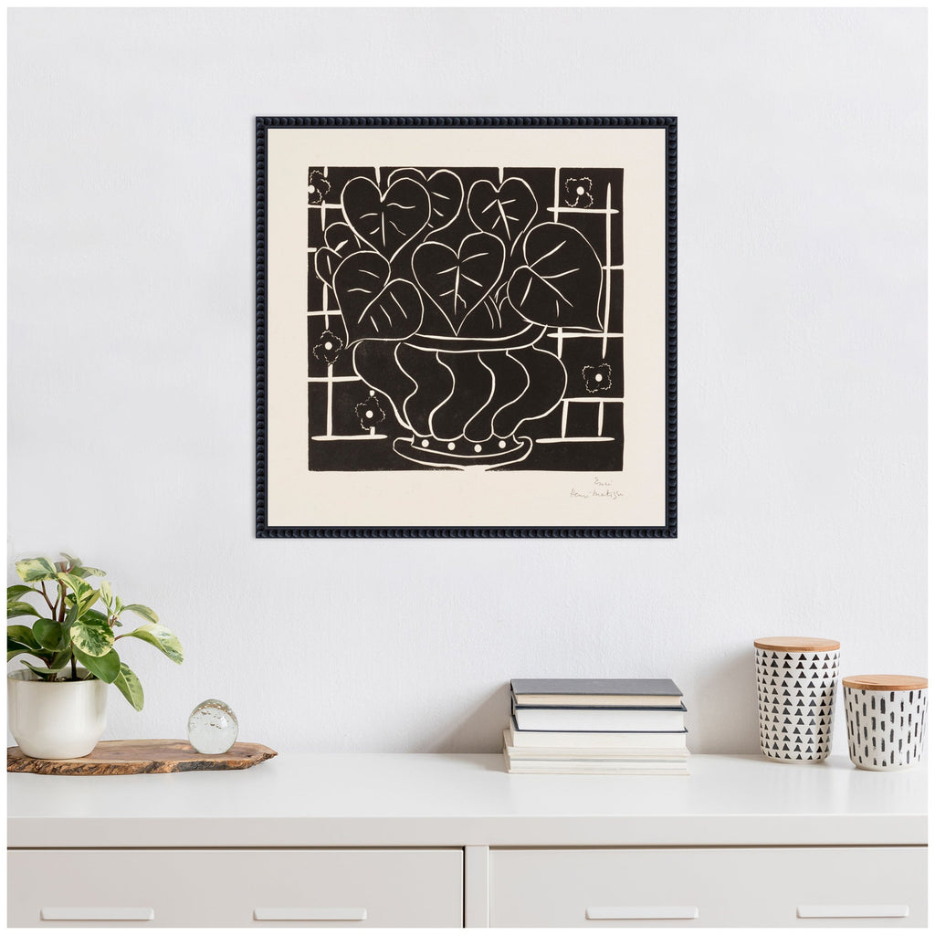 Corbeille de begonias 1938 Henri Matisse by Nostalgia Prints Framed Canvas Wall Art Print