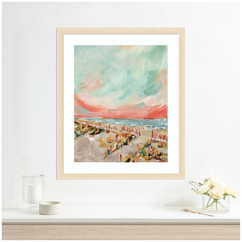 Framed Art Landscape 03 Beach by Annie Quigley