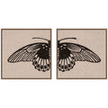 Vlinder 1901 Julie de Graag No. 1 & No. 2 2 Piece Framed Canvas Wall Art Set by Nostalgia Prints