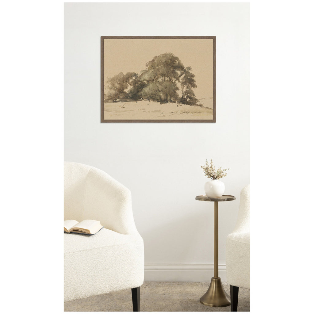 In de duinen bij Wassenaar 1875 Johannes Bosboom by Nostalgia Prints Framed Canvas Wall Art Print