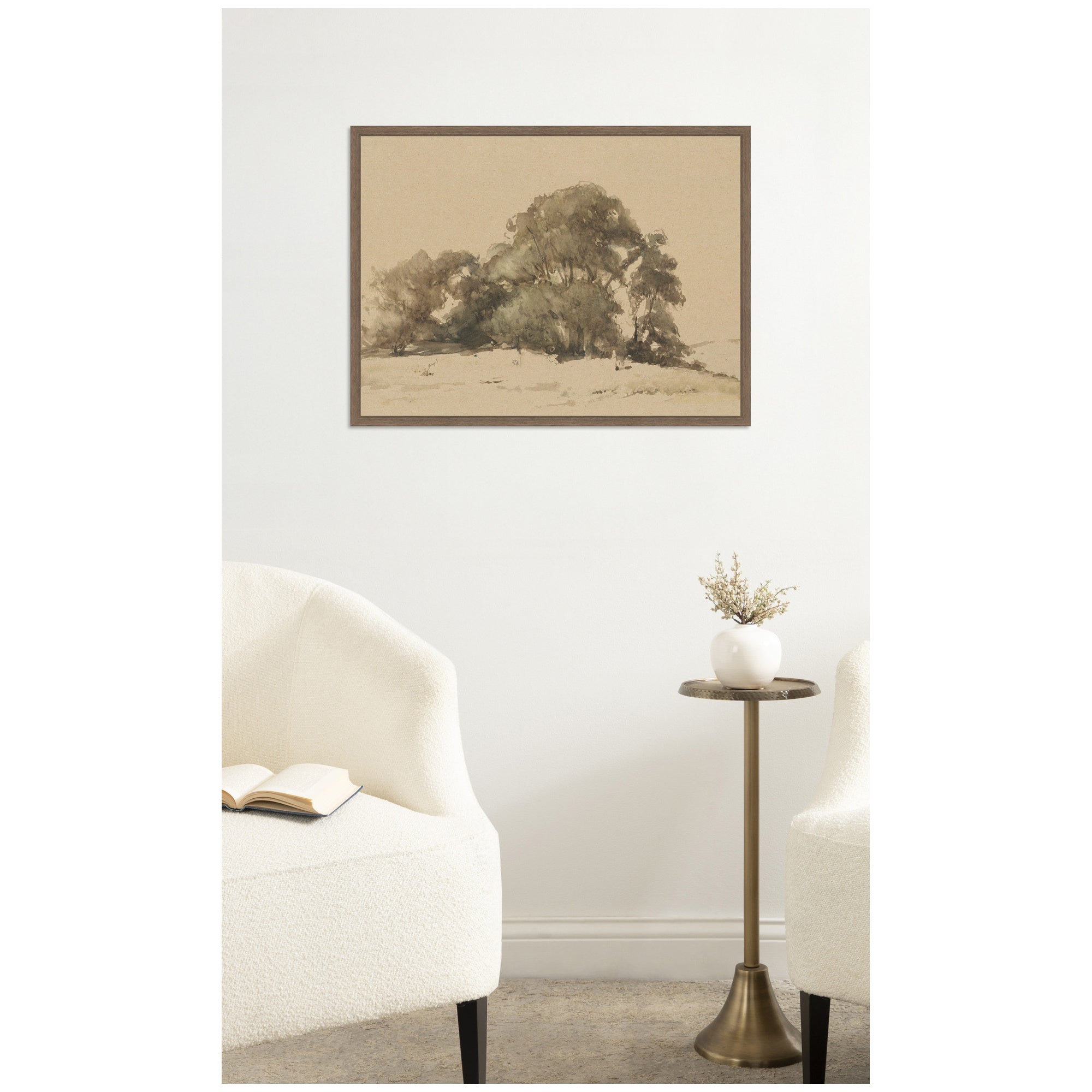 In de duinen bij Wassenaar 1875 Johannes Bosboom by Nostalgia Prints Framed Canvas Wall Art Print