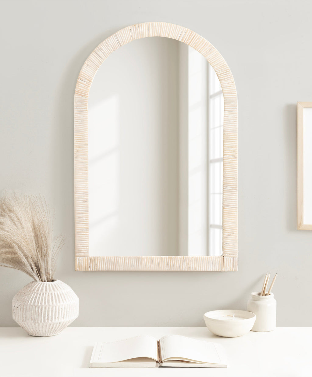 Rahfy Arch Framed Wall Mirror