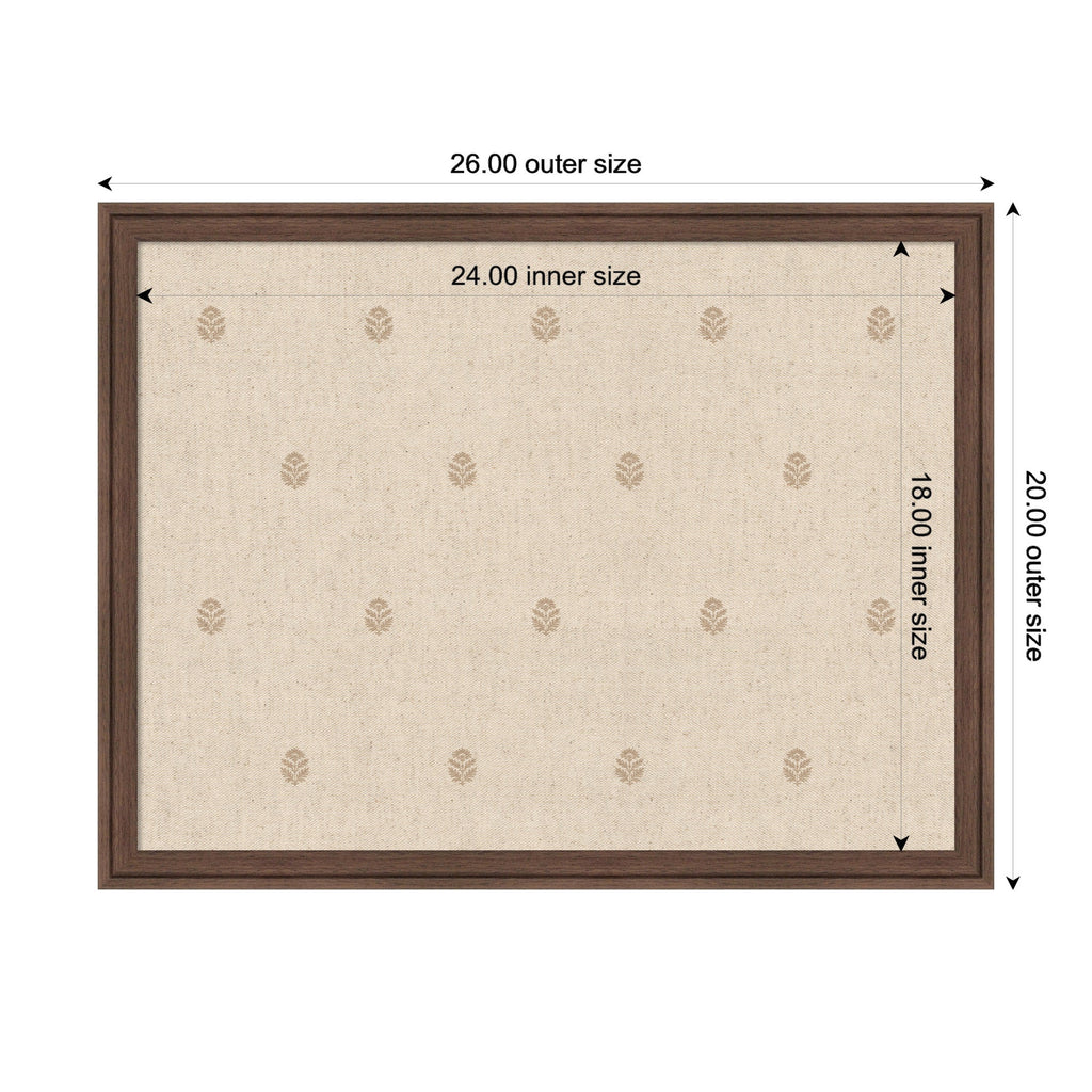 Pinboard Beige Botanical Block Print
