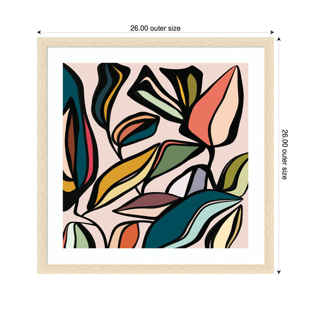 Fanciful Ficus SQ Expansion by Alicia Bock Framed Wall Art Print