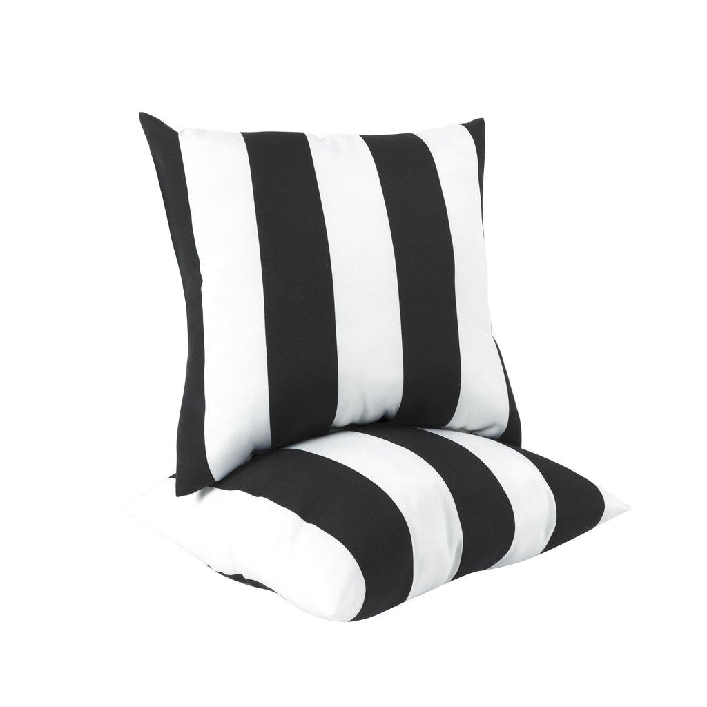 2 Pack Outdoor Throw Pillows, Waterproof & Fade-Resistant (18x18 Inch)