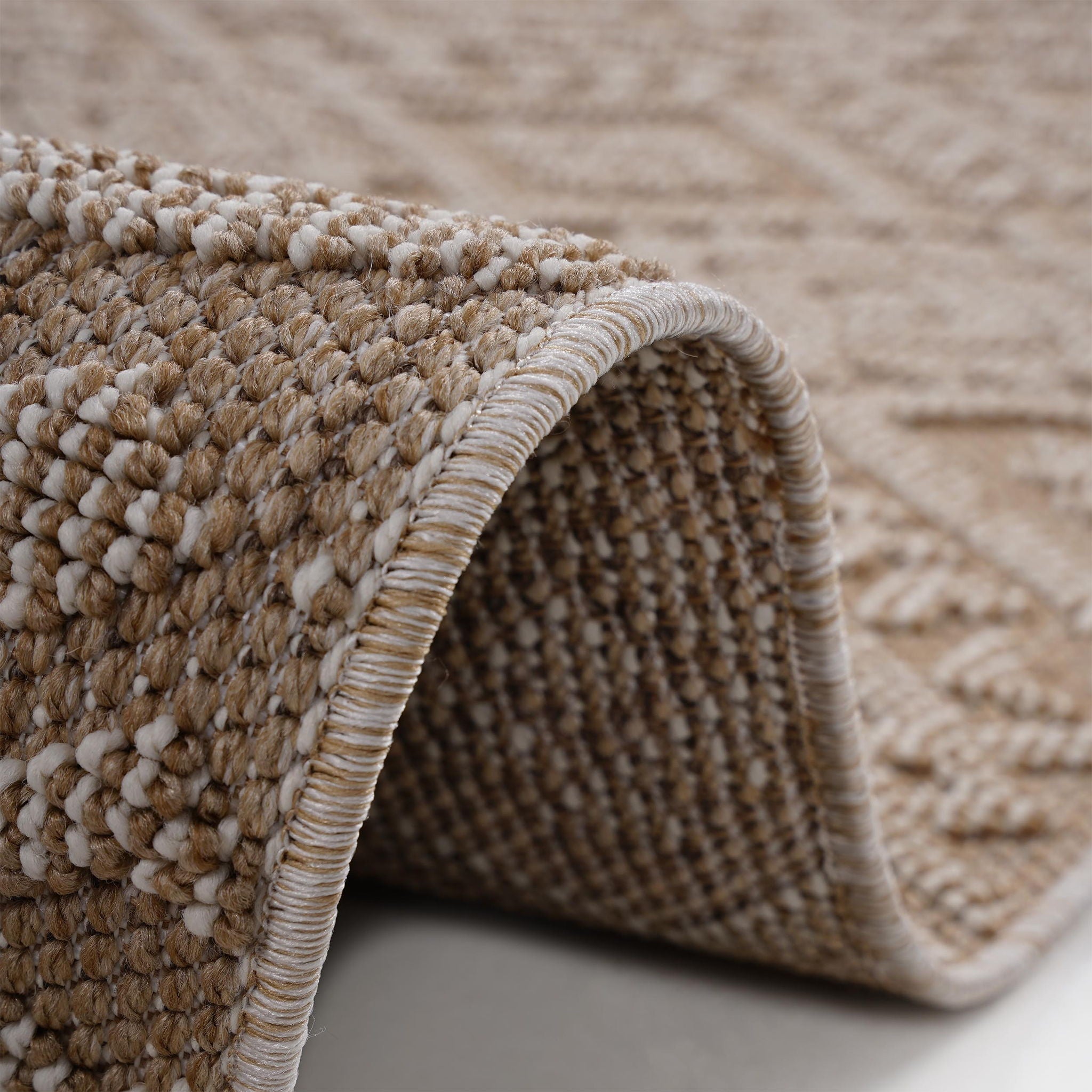 Guros 8' x 10' Traditional Indoor/Outdoor Area Rug - Natural