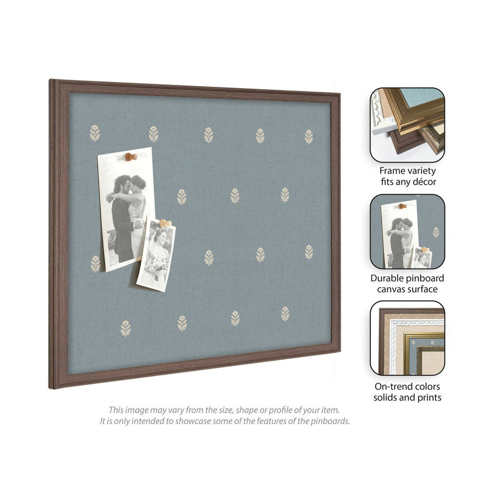Pinboard Blue Botanical Block Print