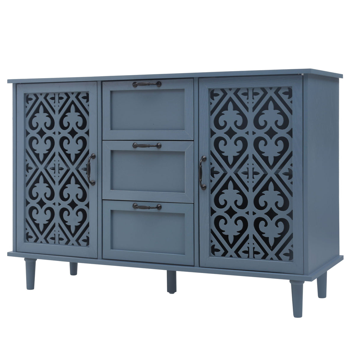 Two-Door Three-Drawer Accent Cabinet