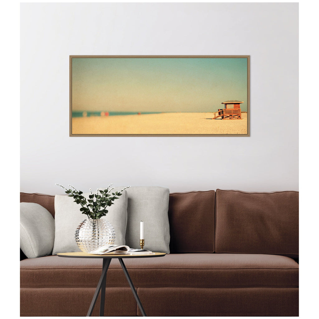 Lido Revisited Panel by Alicia Bock Framed Canvas Wall Art Print
