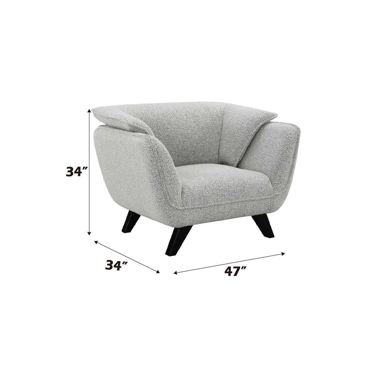Nayeli Bouclé Lounge Chair