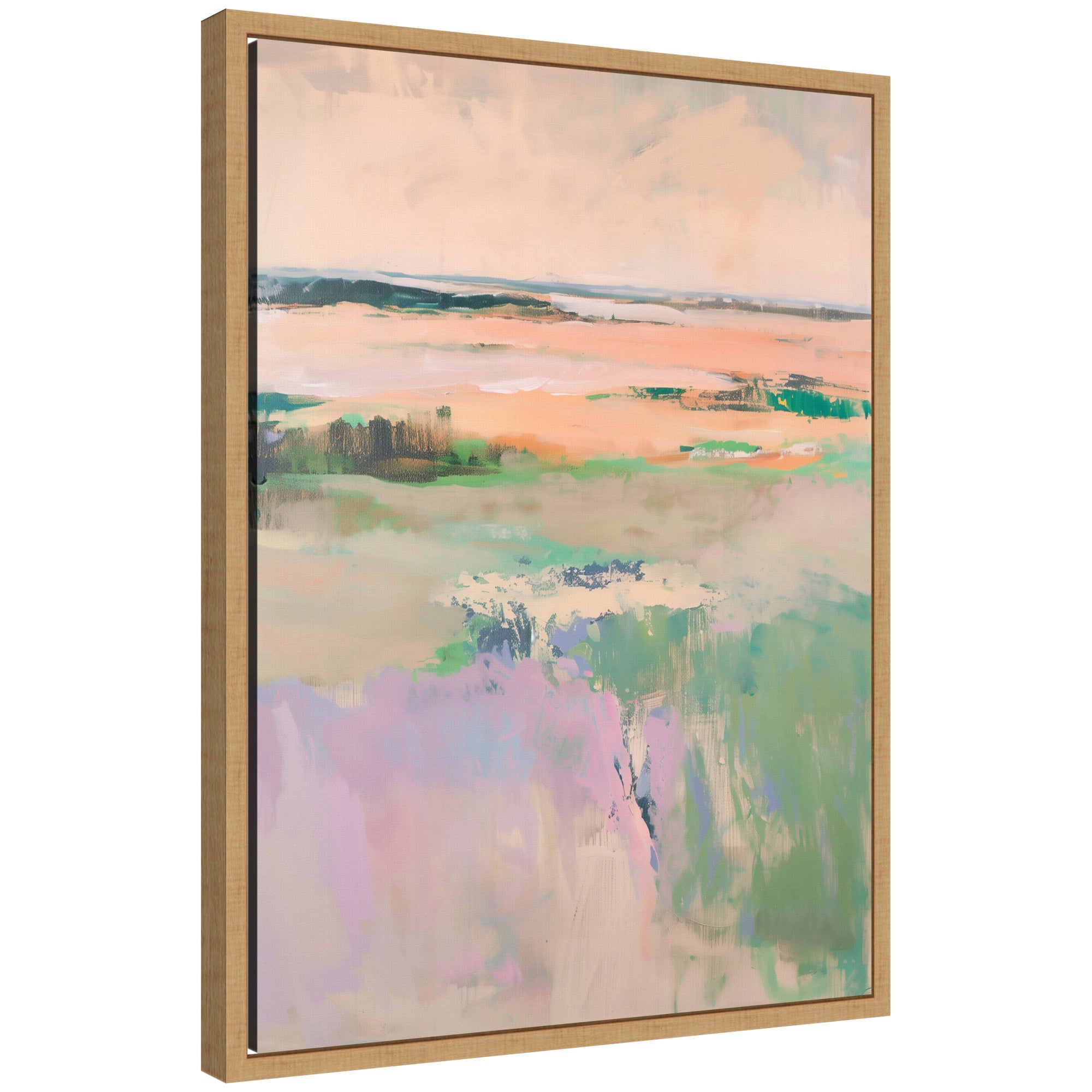 Sylvie Pastel Horizon II Framed Canvas by Amy Lighthall