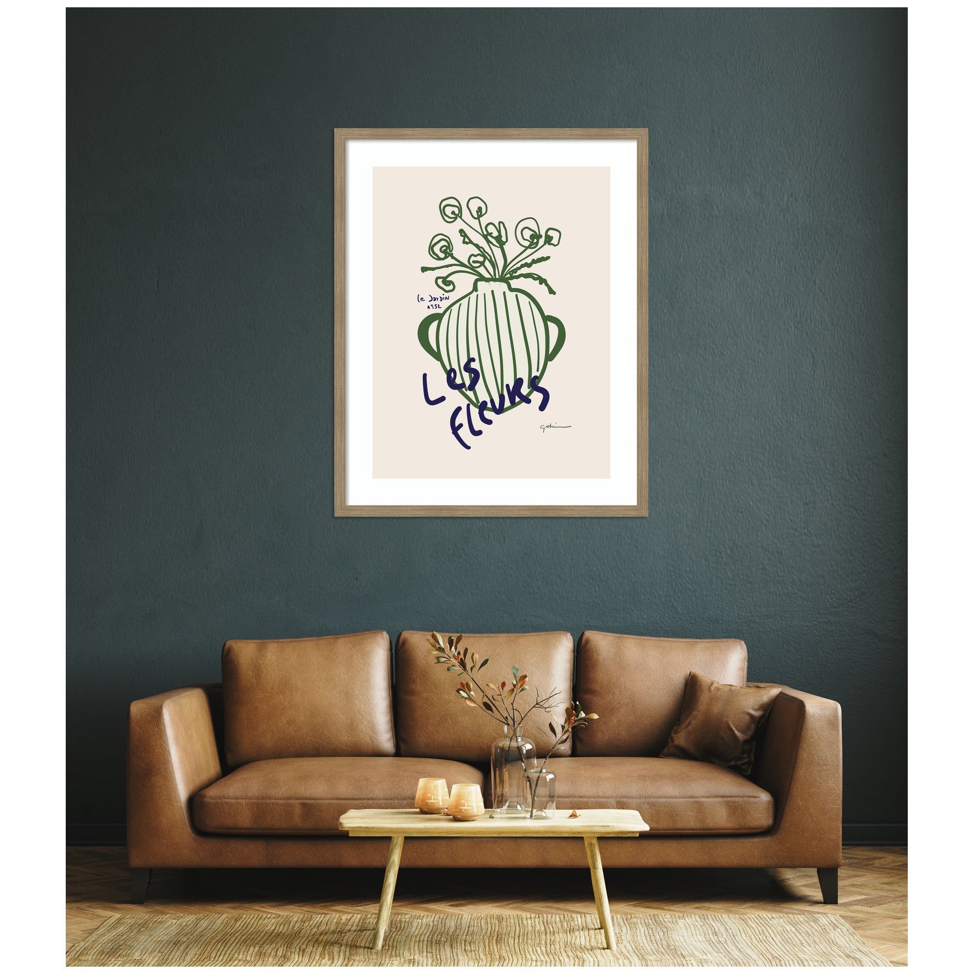Le Jardin by Gabrielly Guedes Framed Wall Art Print