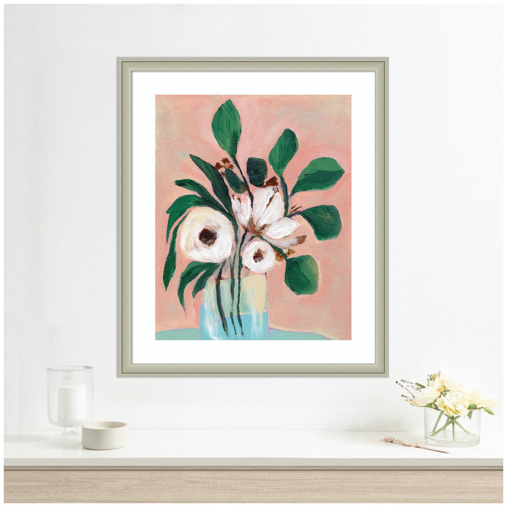 Framed Art Blush in Bloom by Nikita Jariwala