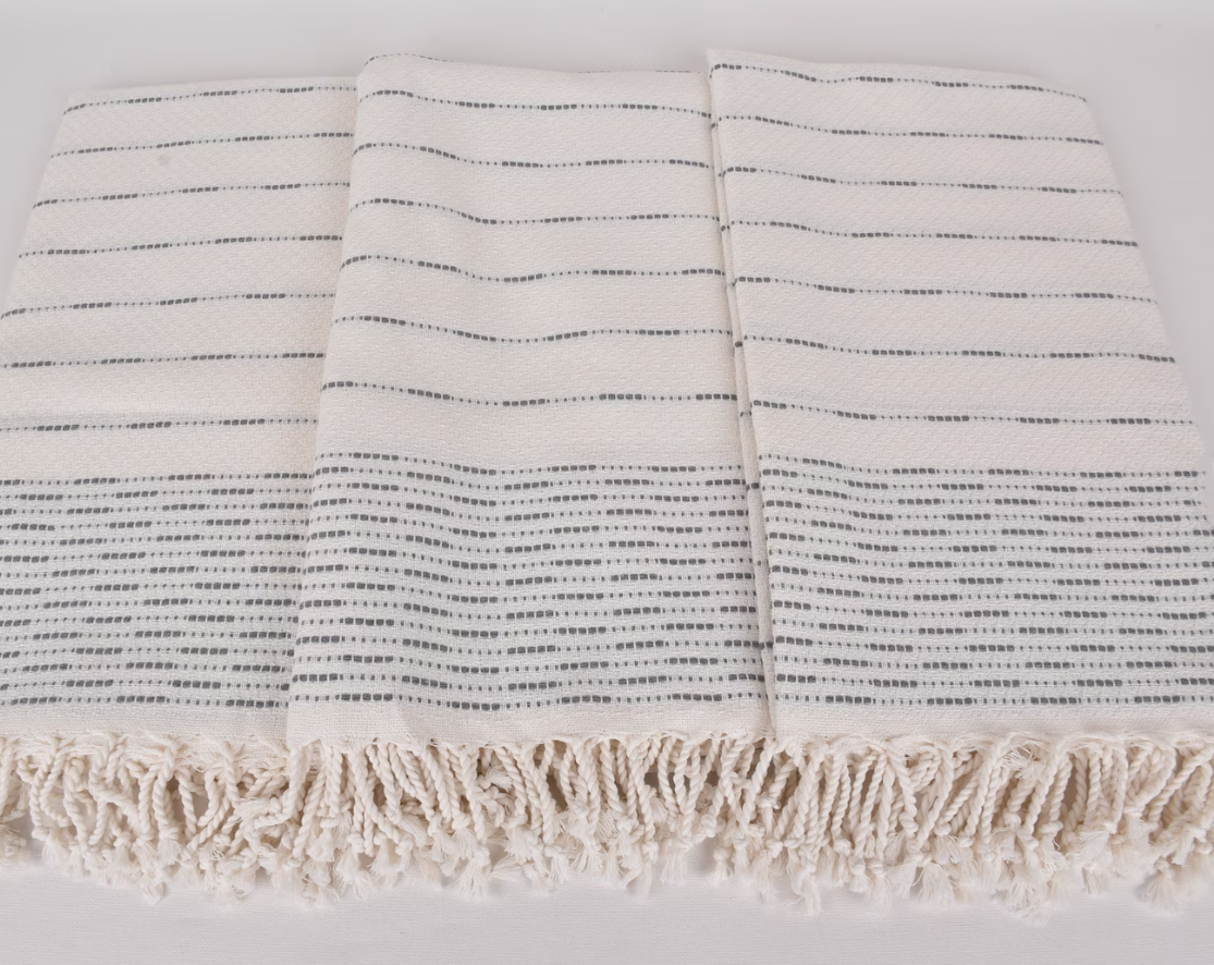Charcoal Turkish Throw Towel