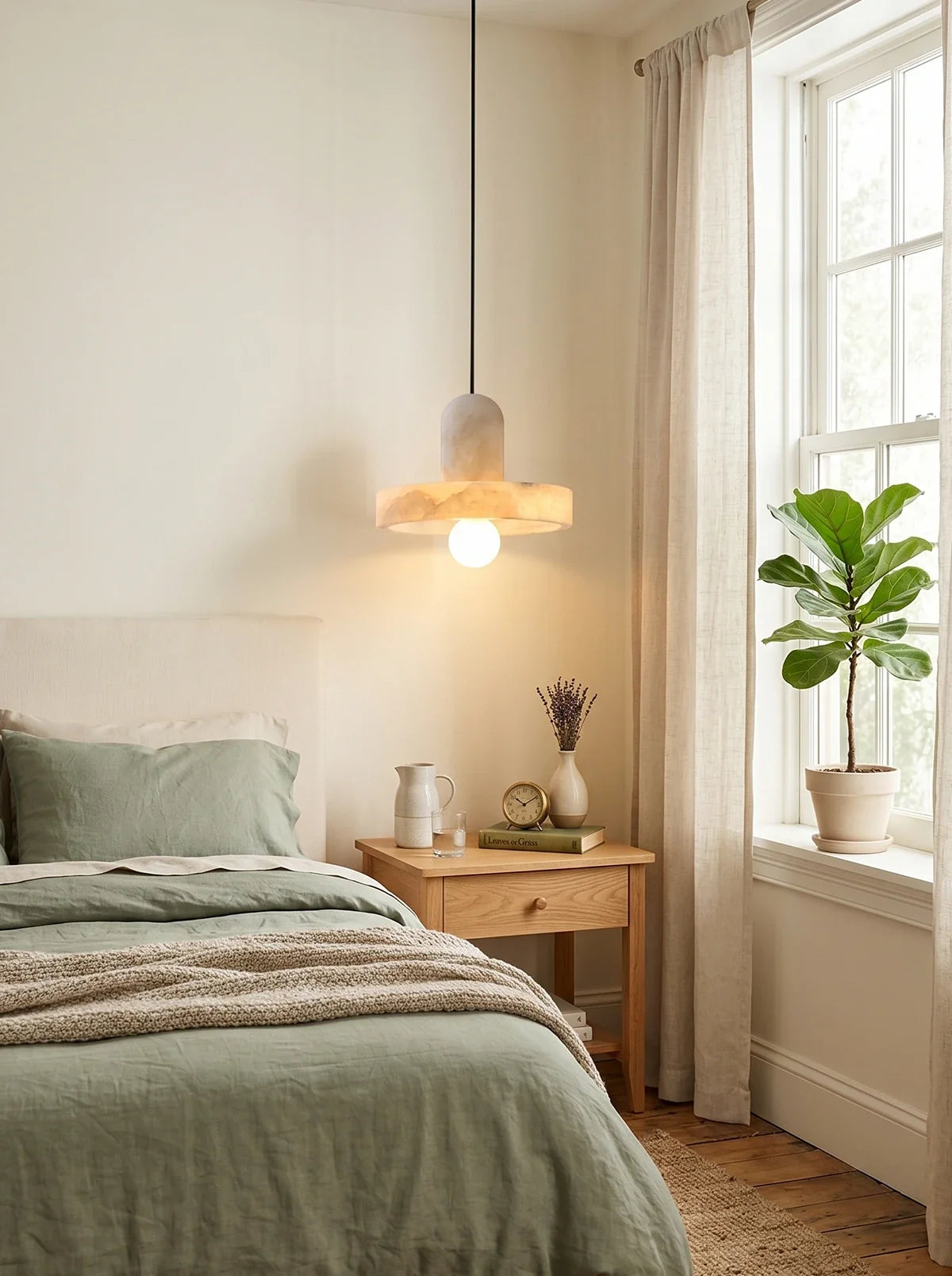 Carrara Alabaster Pendant Lamp