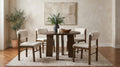 Strouse 5-piece Dining Set Cream and Walnut