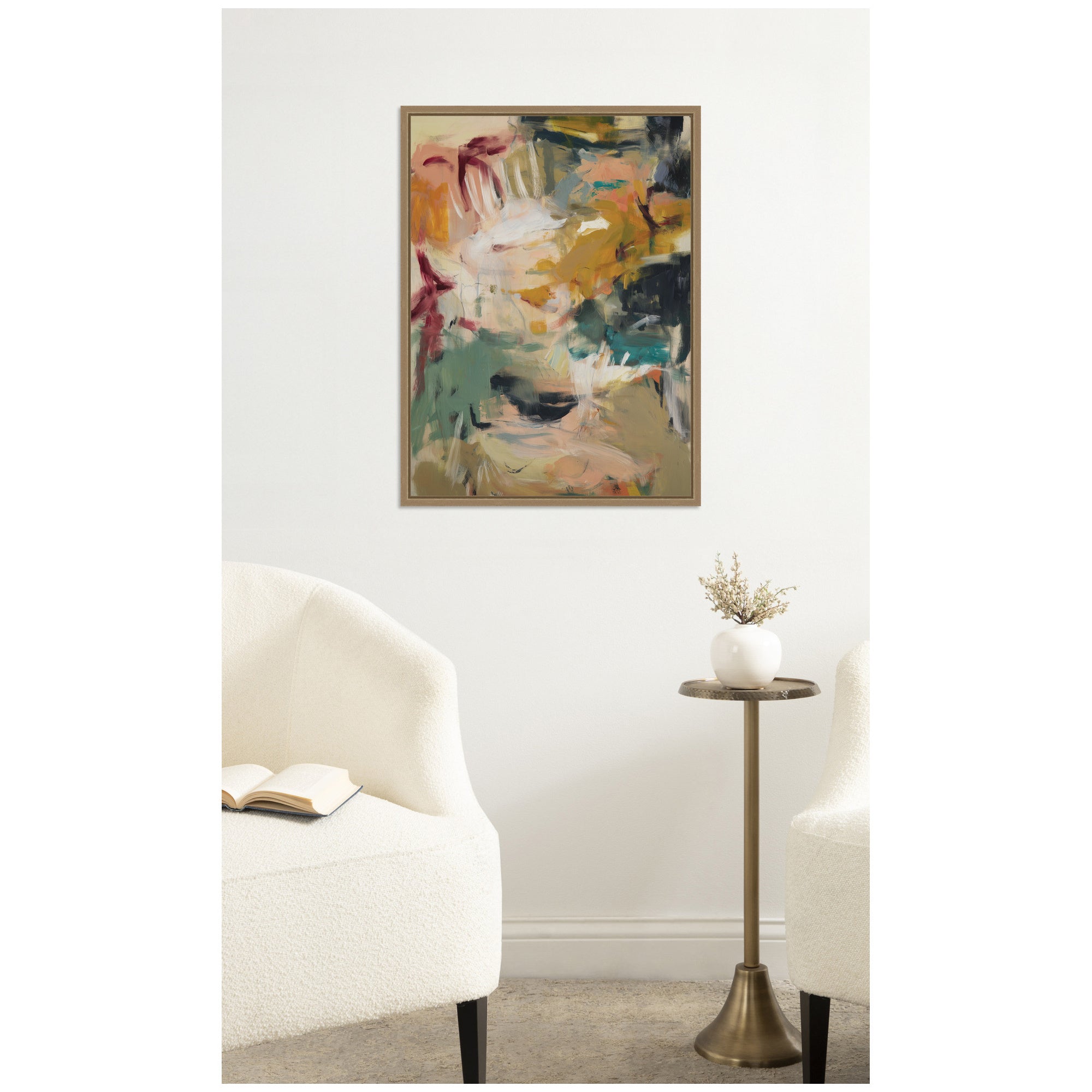 Painted Storm No. 2 by Amy Lighthall Framed Canvas Wall Art Print