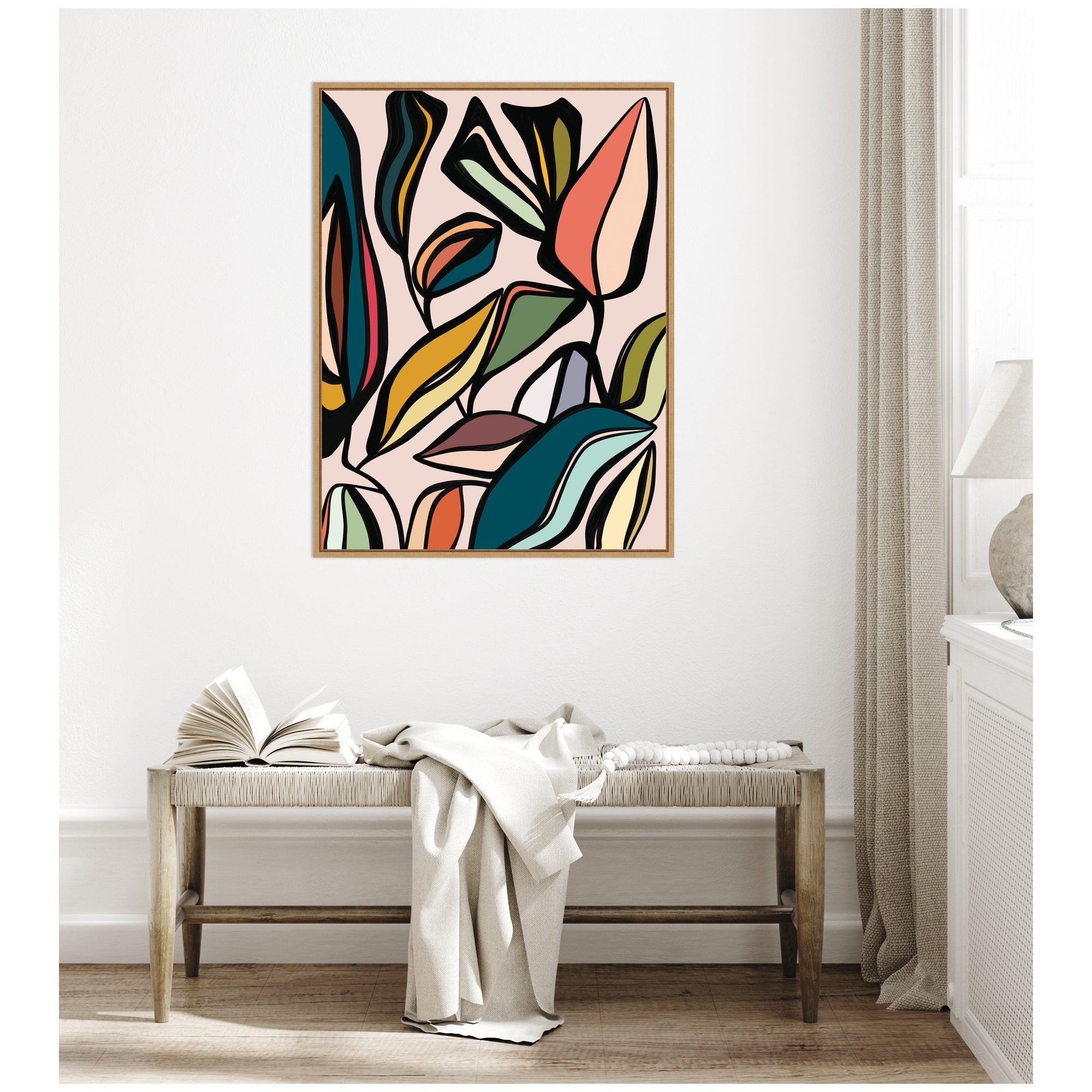 Fanciful Ficus Expansion by Alicia Bock Framed Canvas Wall Art Print