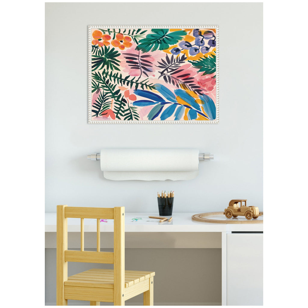 Sylvie Jungle Botanical Framed Canvas by Amy Lighthall