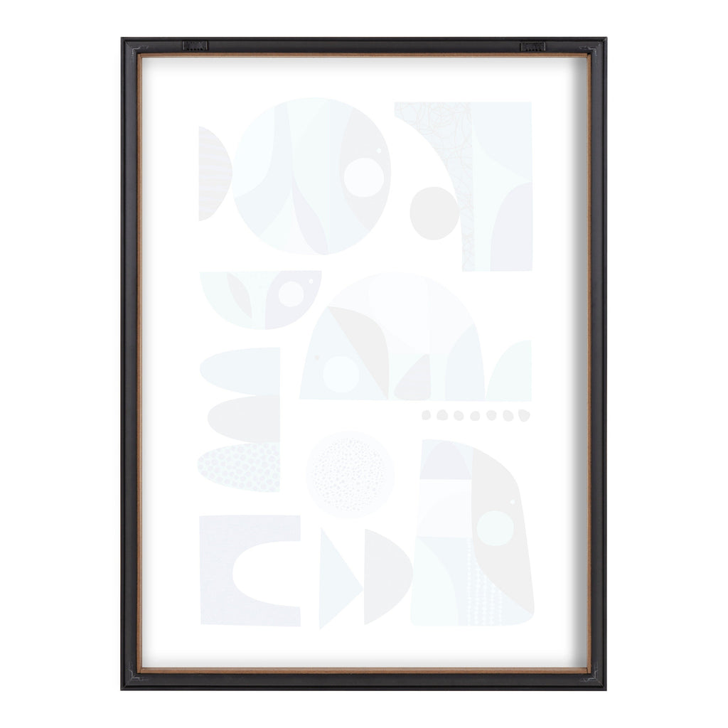 Blue Mid-Century Fish Framed Art