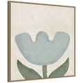 Blue Flower by Gabrielly Guedes Framed Canvas Wall Art Print