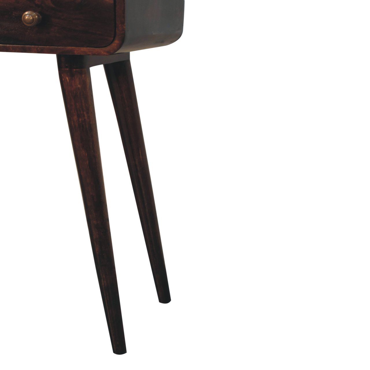 Curved Mango Wood Console Table