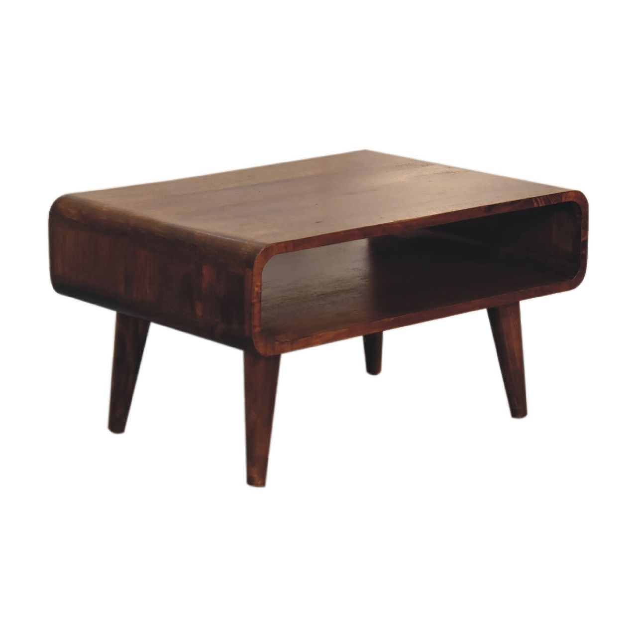 Open Mango Wood Media Table