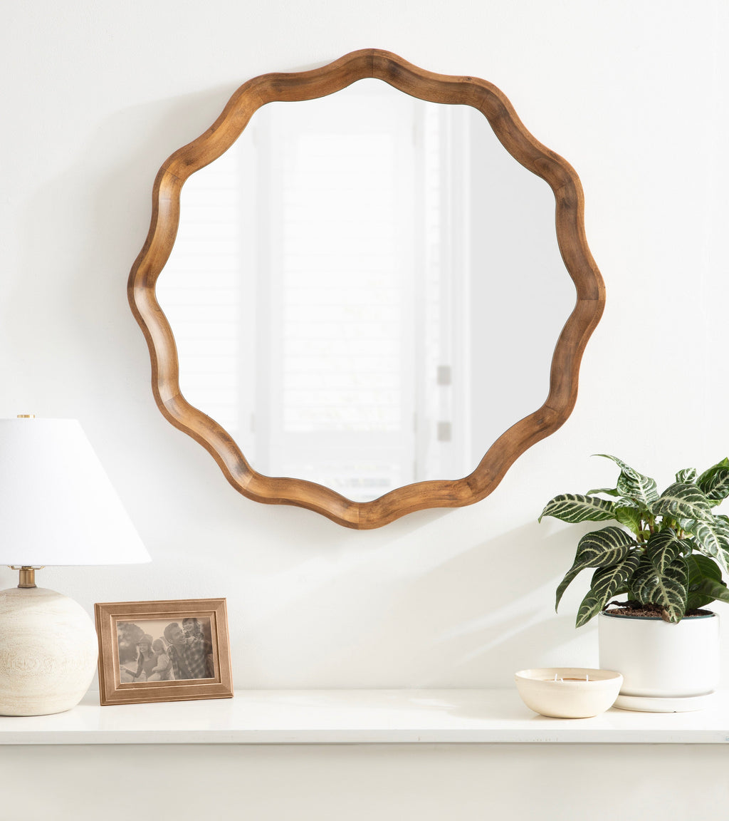 Hatherleigh Round Scallop Mirror