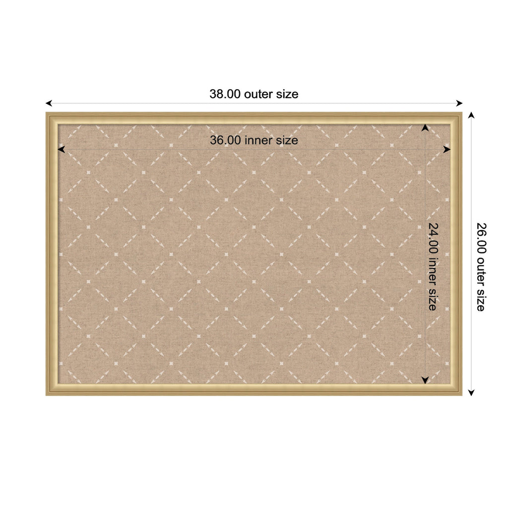 Pinboard Beige Lattice Pattern
