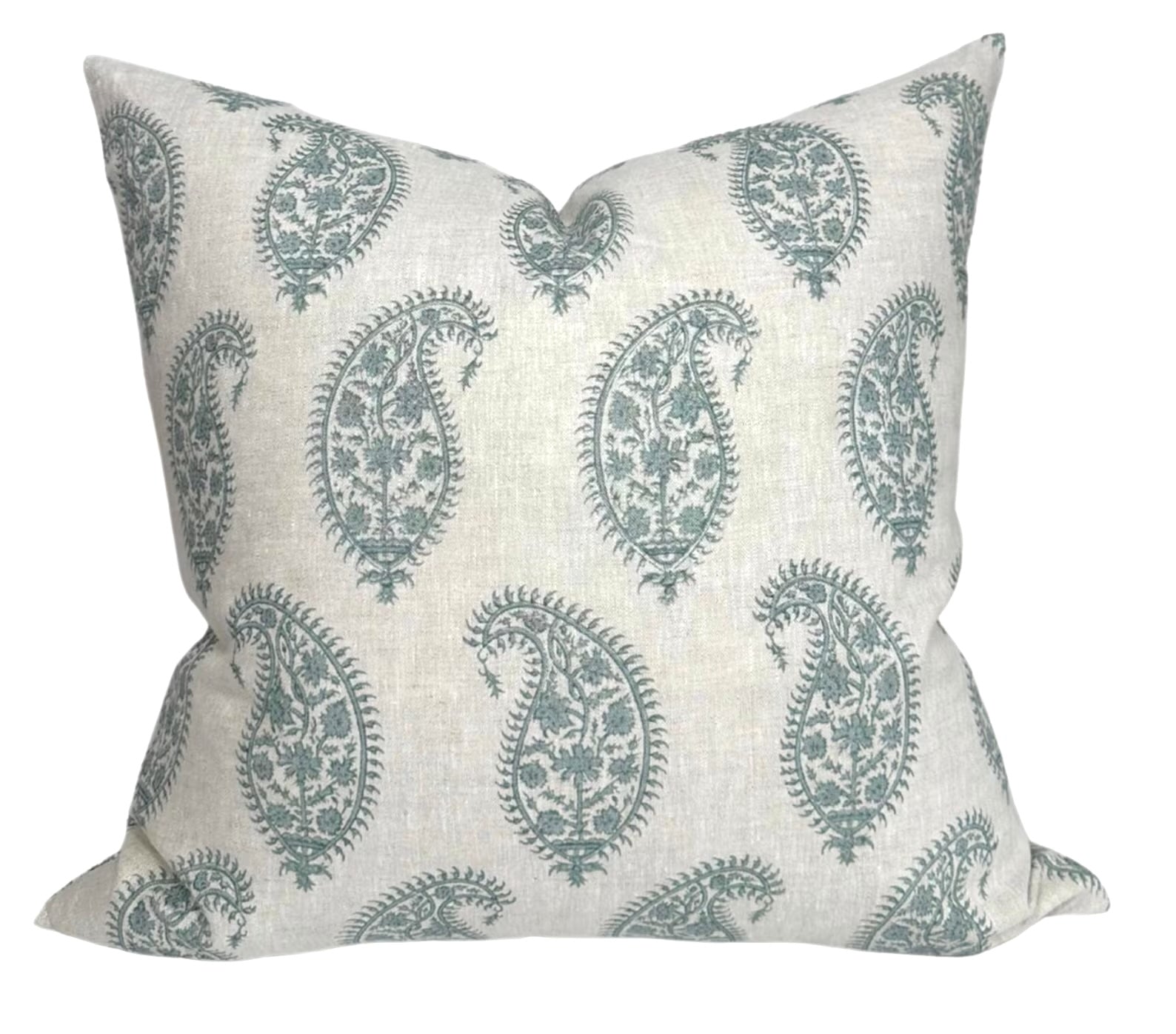 Paisley Pillow Cover in Celadon, Walter G Textiles