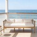 Acacia & Rope Outdoor Sofa — Taupe