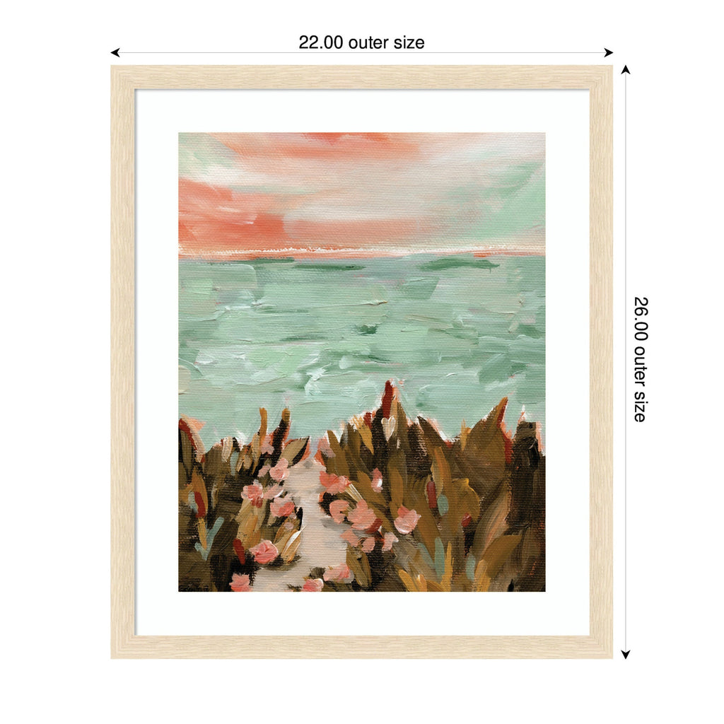 Framed Art Landscape 02 Beach by Annie Quigley