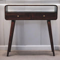 Curved Mango Wood Console Table