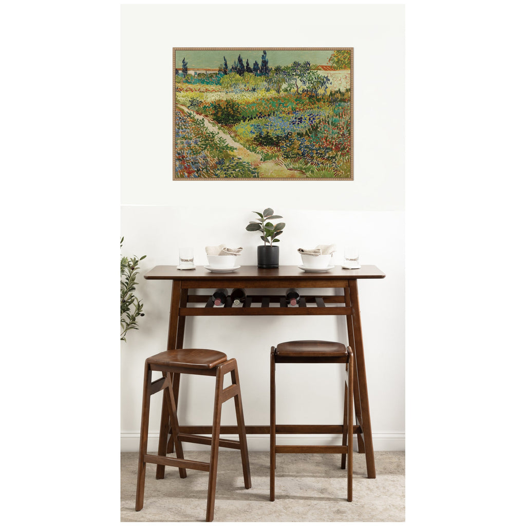 Garden at Arles by Vincent van Gogh by Nostalgia Prints Framed Canvas Wall Art Print
