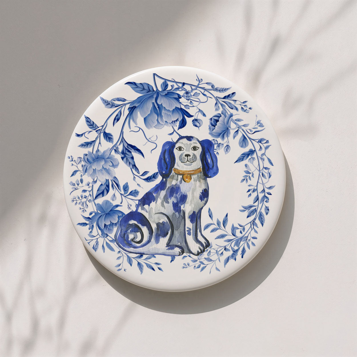 Blue & White Chinoiserie Ceramic Coasters