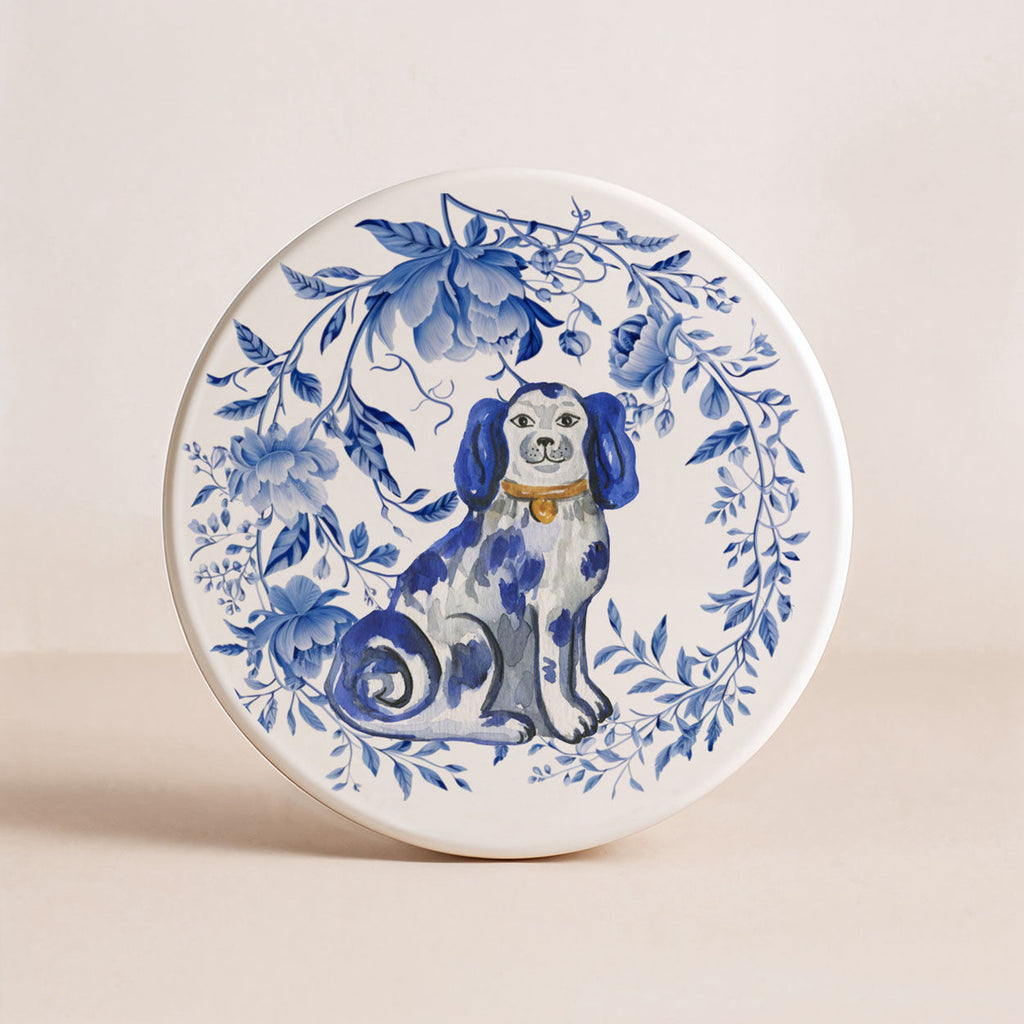 Blue & White Chinoiserie Ceramic Coasters