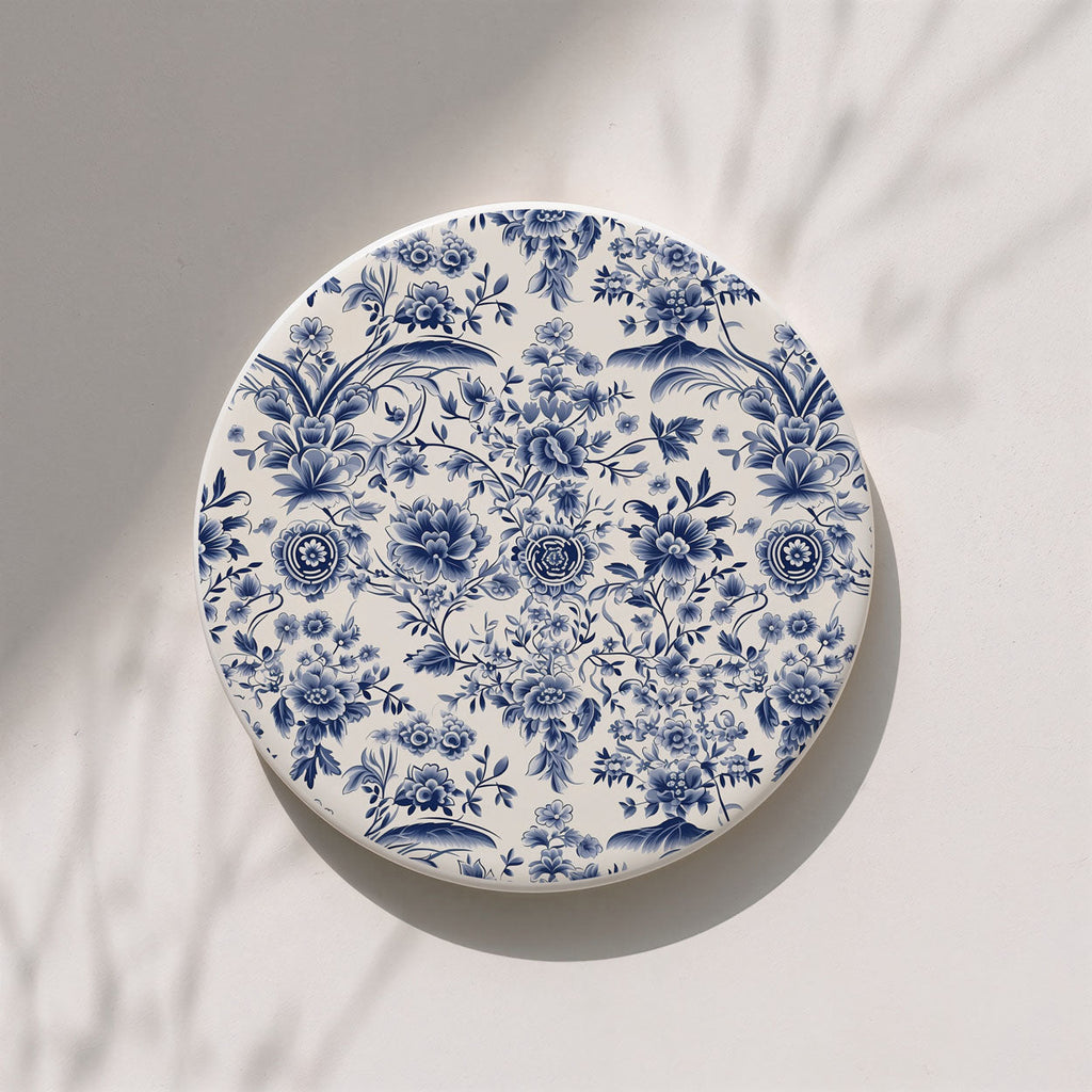 Blue & White Chinoiserie Ceramic Coasters