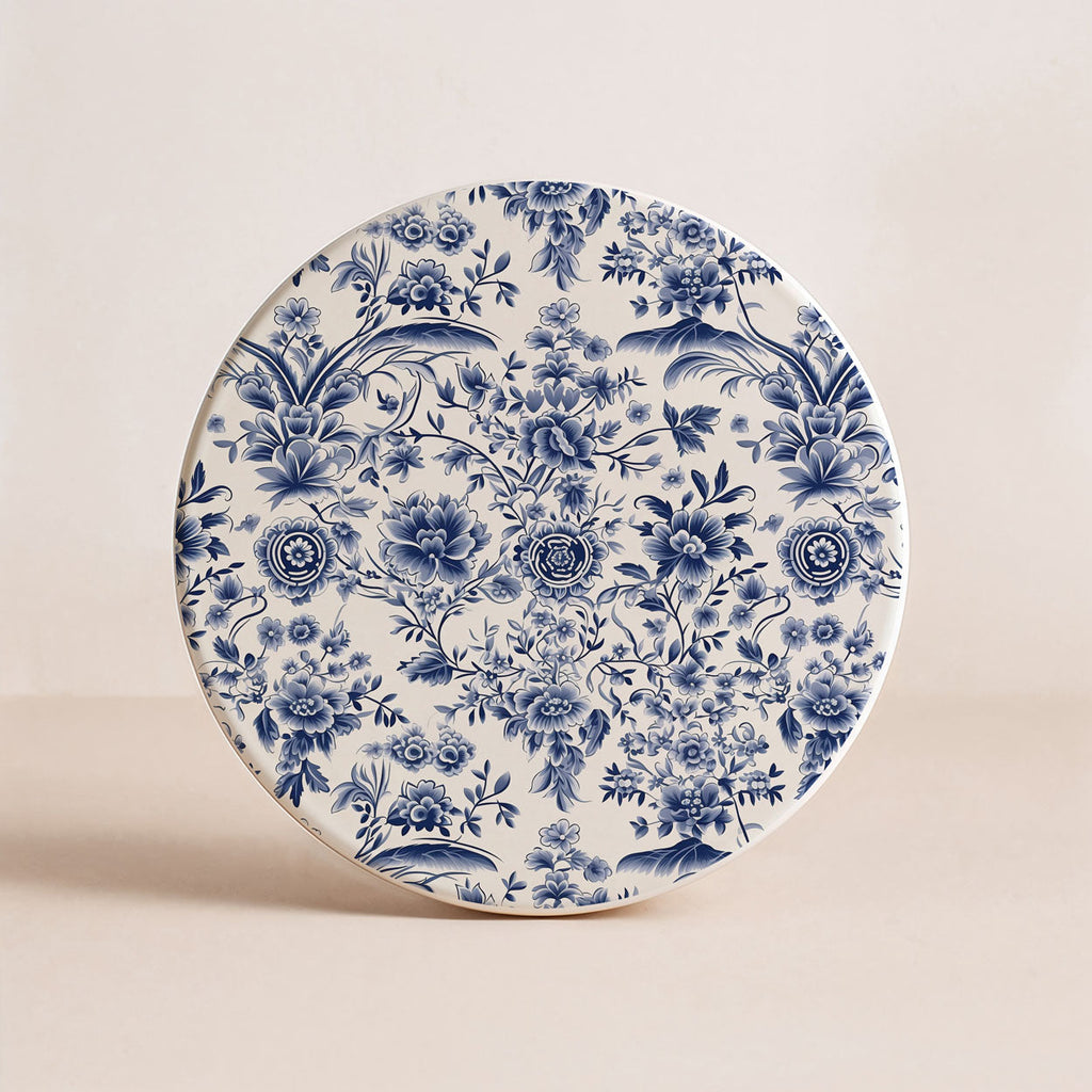 Blue & White Chinoiserie Ceramic Coasters