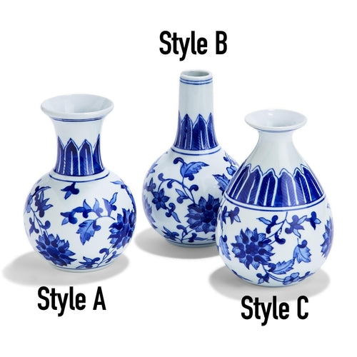 Blue & White Canton Vases