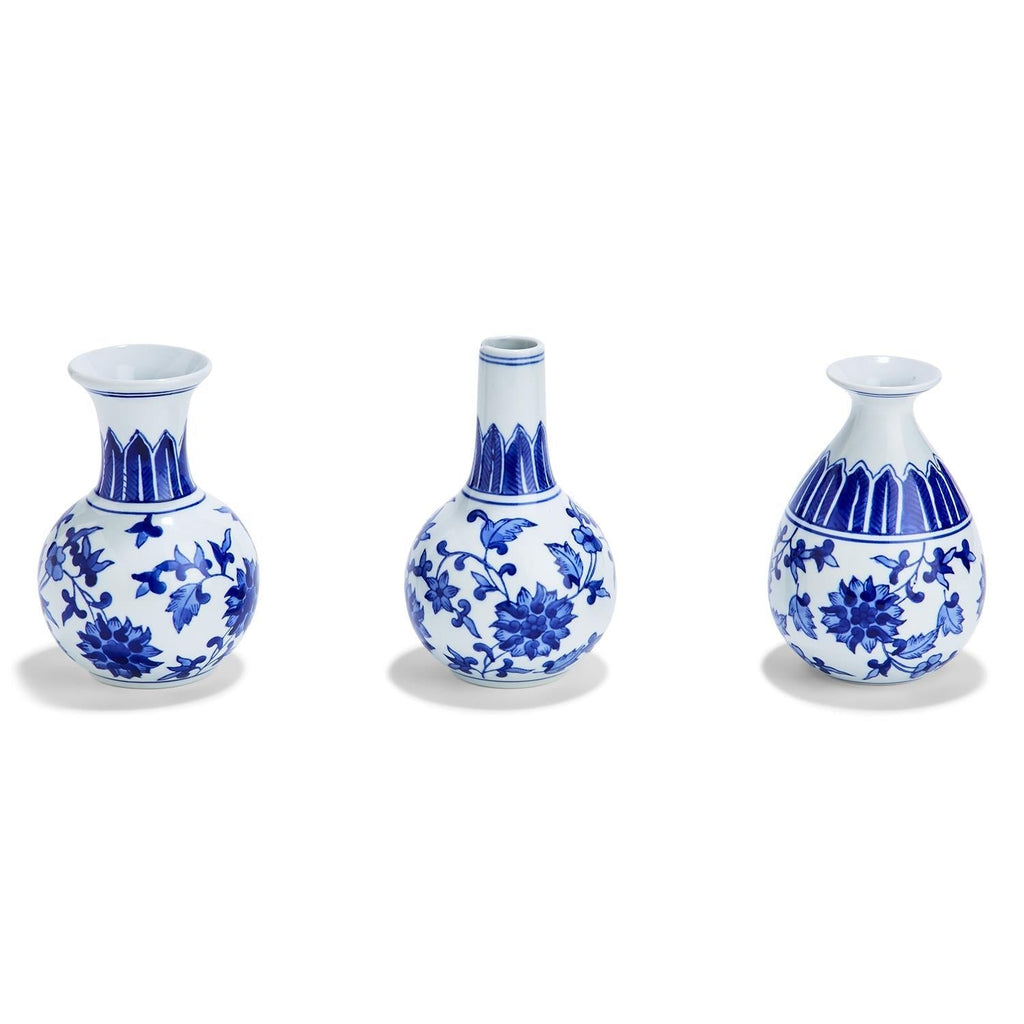 Blue & White Canton Vases
