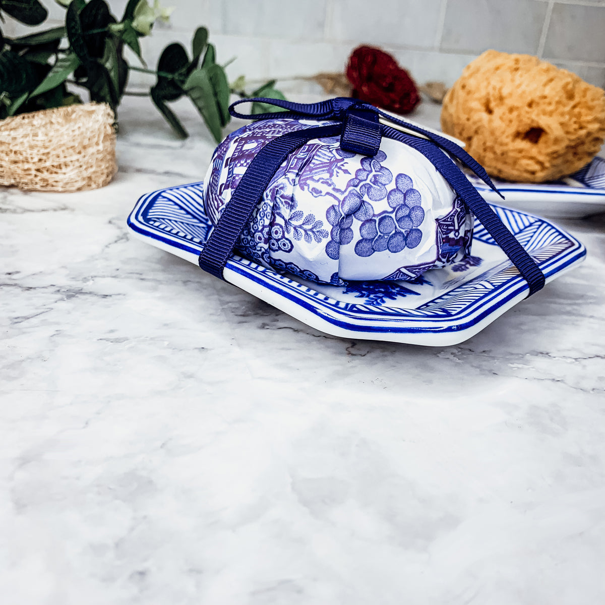 Blue & White Chinoiserie Soap & Trinket Dishes